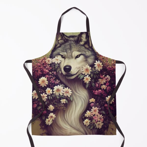 Item preview, Floral wolf - AI generated art designed and sold by AI1artist.