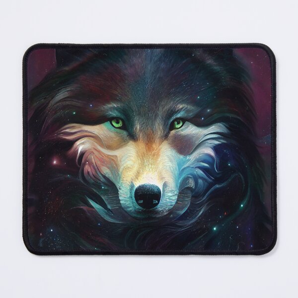 Artikelvorschau, Kosmischer Wolf - Midjourney entworfen und verkauft von AI1artist.