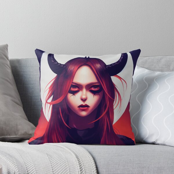 Item preview, Demon anime cartoon girl - AI generated art designed and sold by AI1artist.