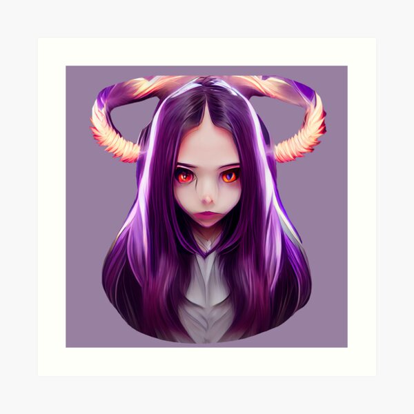 "Demonic Anime Girl" Art Print for Sale by dantebt Redbubble
