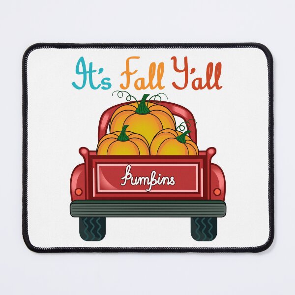 Item preview, It's Fall Y'all Pumpkins Truck Red designed and sold by Isma Saleem.