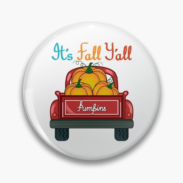 Item preview, It's Fall Y'all Pumpkins Truck Red designed and sold by Isma Saleem.