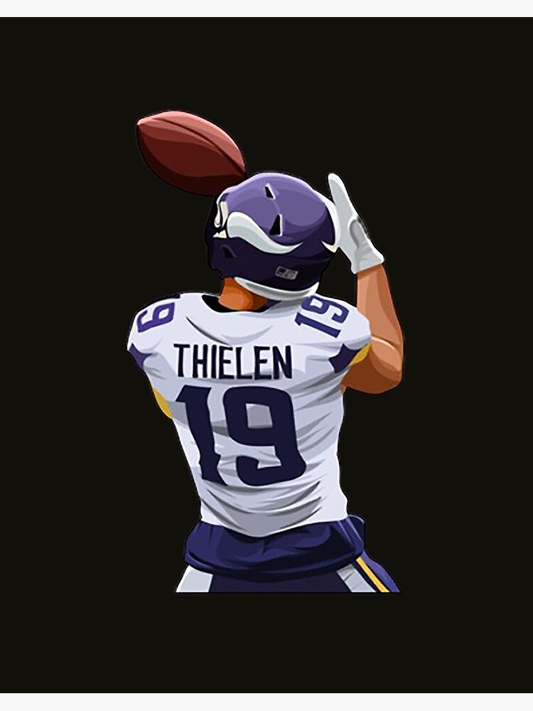 Adam Thielen MINNESOTA VIKINGS WATER COLOR PIXEL ART 4 Tapestry by