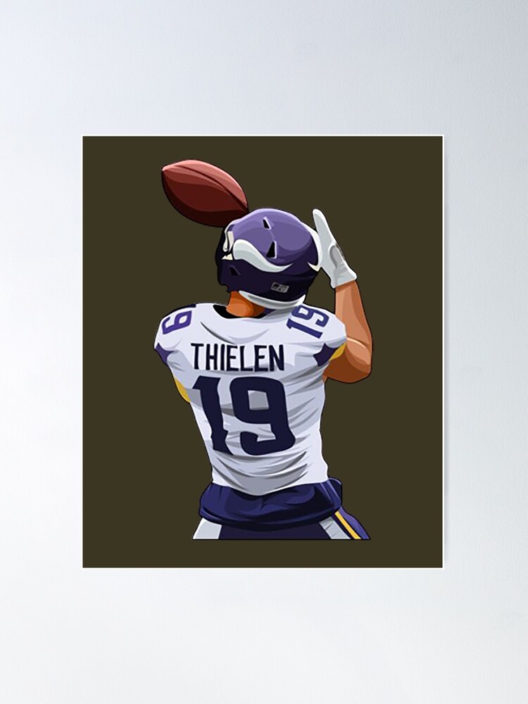 Adam Thielen Minnesota Vikings Poster Canvas Frame Kids Wall