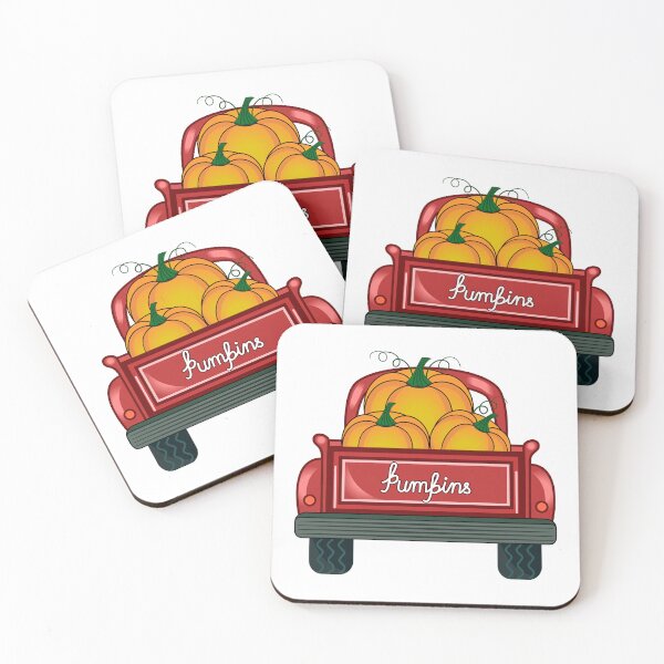 Item preview, Red Pumpkin Truck Fall designed and sold by Isma Saleem.