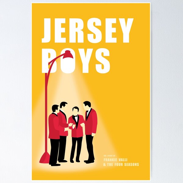 SIGNED JERSEY BOYS on sale BROADWAY WINDOW CARD