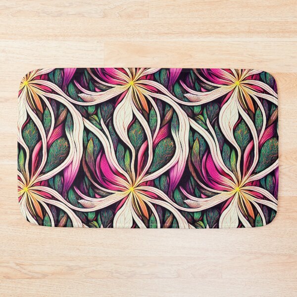 Item preview, floral waves pattern designed and sold by Mike Kiev art.