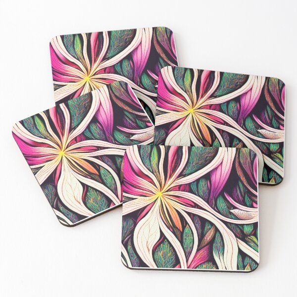 Item preview, floral waves pattern designed and sold by Mike Kiev art.