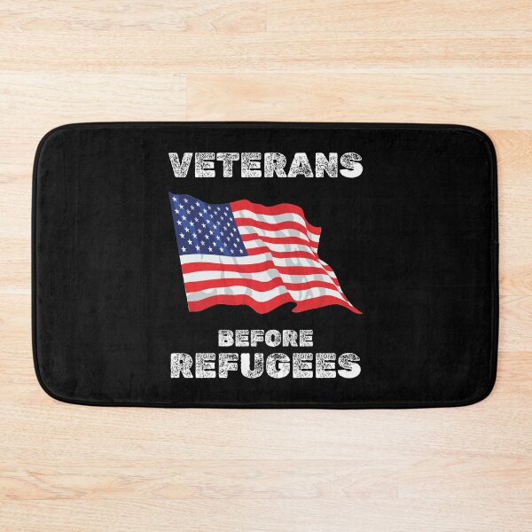 Item preview, Veterans before refugees patriotic usa designed and sold by absolutdesign.