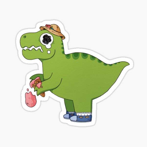 T-Rex Ice Cream Sticker