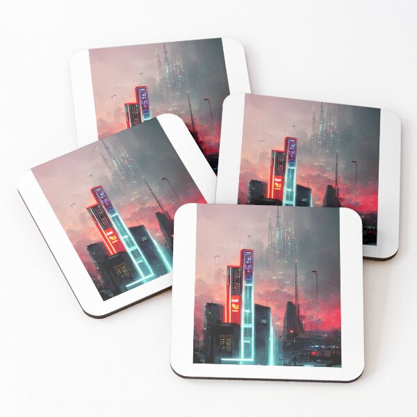 Item preview, Futuristic-Neon-City-Concept-Art designed and sold by IanRiley1.
