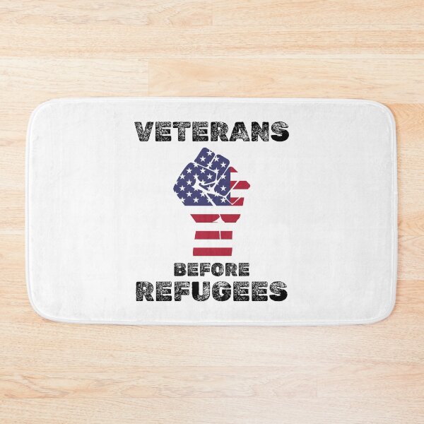 Item preview, Veterans before refugees patriotic usa designed and sold by absolutdesign.