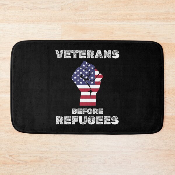 Item preview, Veterans before refugees patriotic usa designed and sold by absolutdesign.