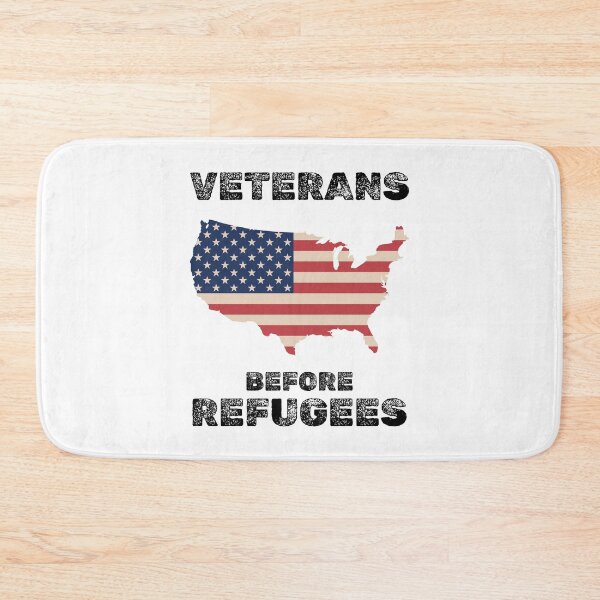 Item preview, Veterans before refugees patriotic usa designed and sold by absolutdesign.