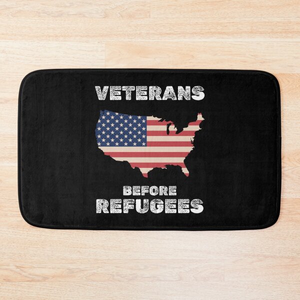 Item preview, Veterans before refugees patriotic usa designed and sold by absolutdesign.
