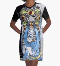 Tarot Gold Edition - Große Arcana - Die Hohepriesterin T-Shirt Kleid