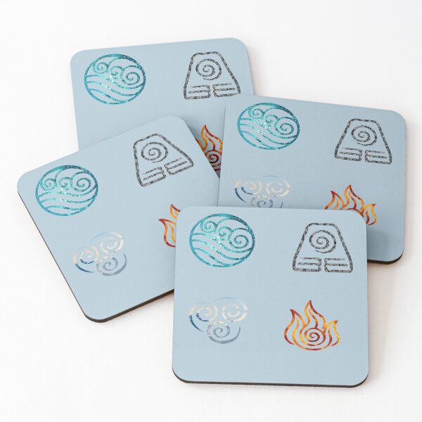 Item preview, Avatar the Last Airbender Element Symbols designed and sold by BreannaKi.