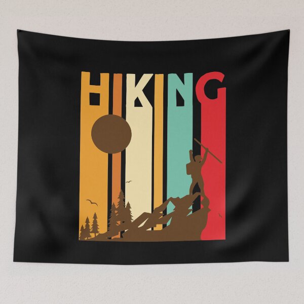 Item preview, Hiking Retro Hiking designed and sold by MooonTees.