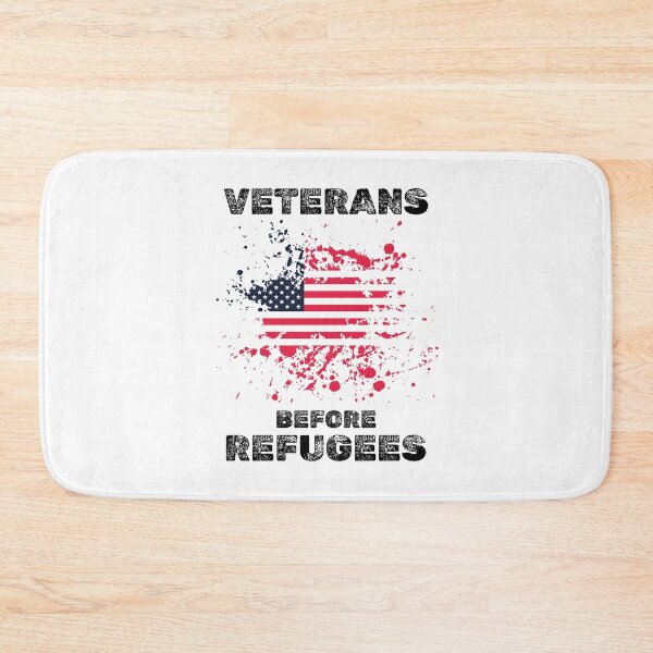 Item preview, Veterans before refugees patriotic usa designed and sold by absolutdesign.