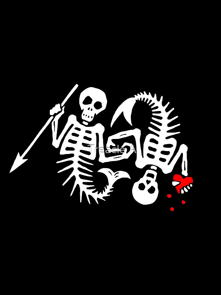 OMFD s2 Skeleton Mermaids Logo by LawTurley
