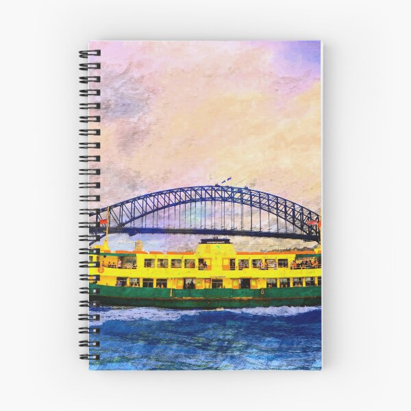 Artikelvorschau, Fähre und Sydney Harbour Bridge entworfen und verkauft von malcblue.