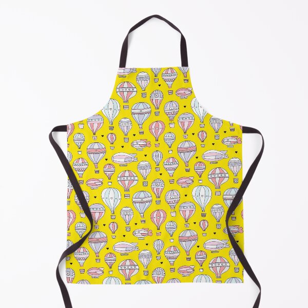 Artikelvorschau, Hot Air Balloons & Zeppelin - Yellow entworfen und verkauft von Rainbows Galore.