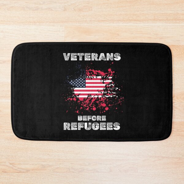 Item preview, Veterans before refugees patriotic usa designed and sold by absolutdesign.