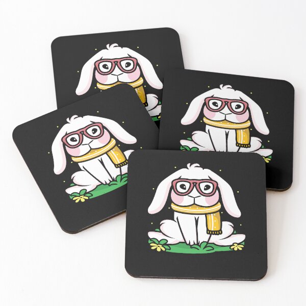 Item preview, Rabbit Animal Bunny Lover Pet Owner Cute Nerd Bunny Glasses designed and sold by DoSt-997.