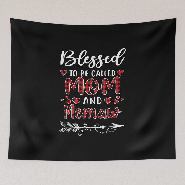 Item preview, Blessed To Be Called Mom And Memaw Red Plaid Christmas designed and sold by Staroverovsemyo.