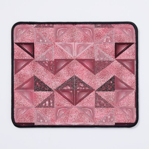 Item preview, Texture of triangular shapes on pink velvet background designed and sold by BeInTouch.