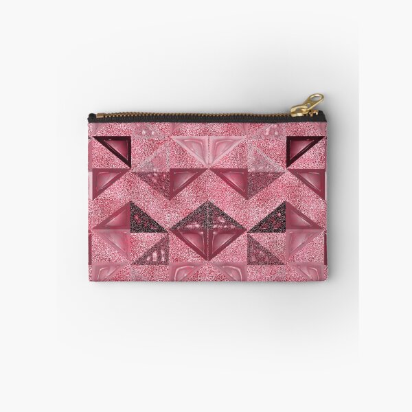 Item preview, Texture of triangular shapes on pink velvet background designed and sold by BeInTouch.