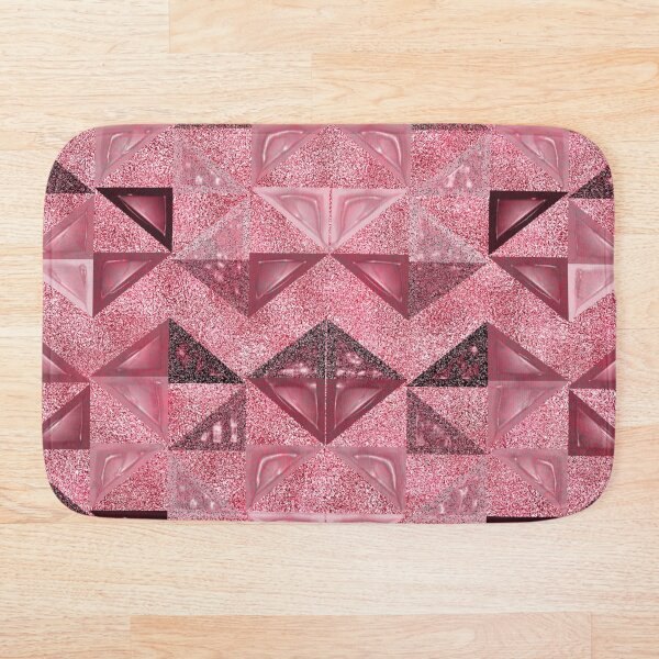 Item preview, Texture of triangular shapes on pink velvet background designed and sold by BeInTouch.