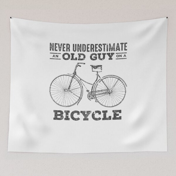 Item preview, Bicycle Cycling Cyclist Biker Funny Old Guy Vintage Bike designed and sold by DoSt-997.
