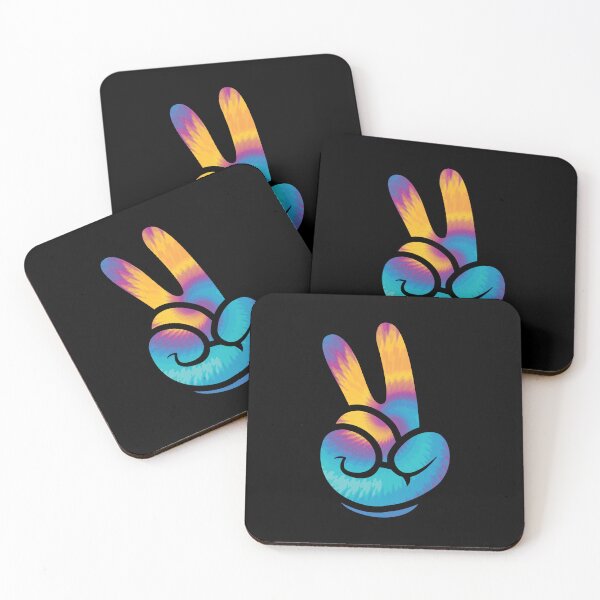 Item preview, Peace Love Hippie Rastafari Cool Victory Hand Sign Colorful designed and sold by DoSt-997.