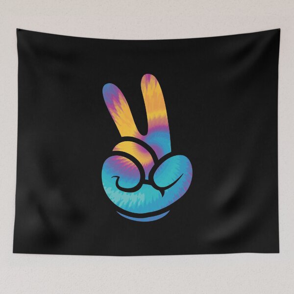 Item preview, Peace Love Hippie Rastafari Cool Victory Hand Sign Colorful designed and sold by DoSt-997.