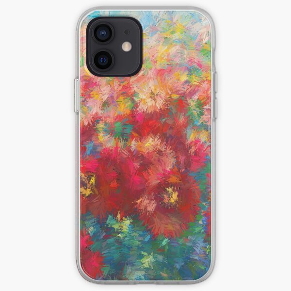 Floral Abstract - Wild Poppies iPhone Soft Case