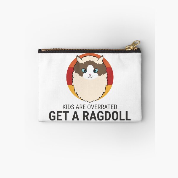 Item preview, Kids are Overrated Get a Ragdoll Retro Sunset Design Ver 2 designed and sold by thecatcouch.