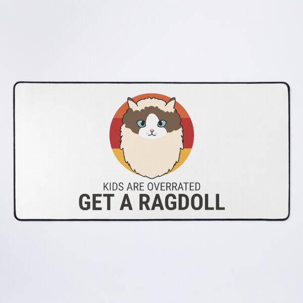 Item preview, Kids are Overrated Get a Ragdoll Retro Sunset Design Ver 2 designed and sold by thecatcouch.