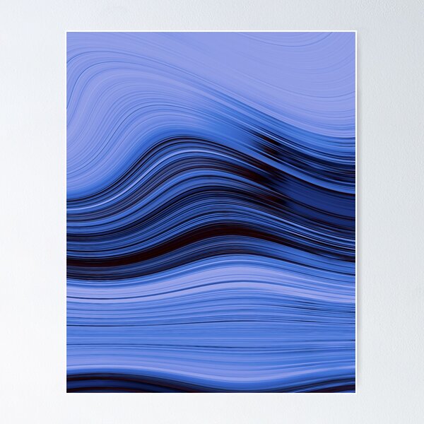 Item preview, Blue Abstract Waves designed and sold by Anothermyth.