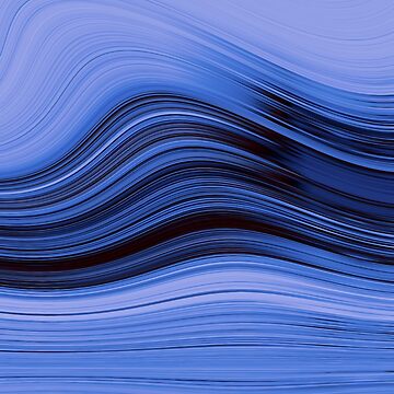 Artwork thumbnail, Blue Abstract Waves by Anothermyth