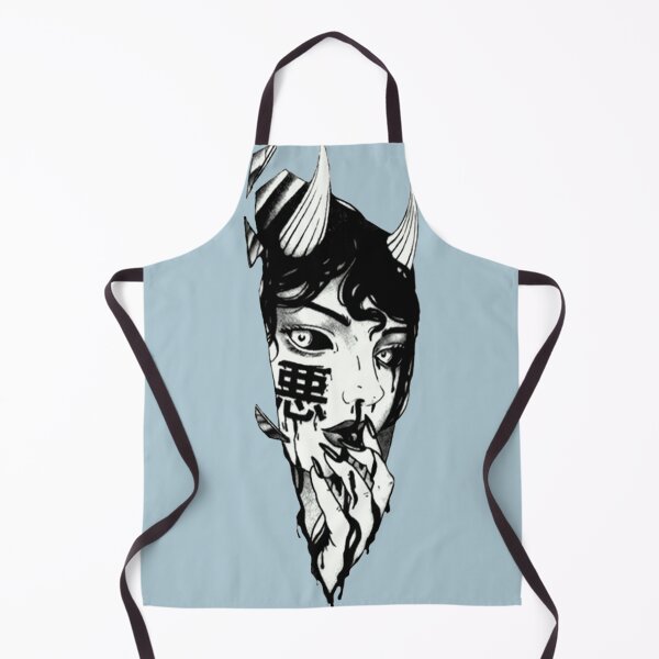 Item preview, Evil Girl Japanese Cyberpunk Black and White designed and sold by JacinLeffler.