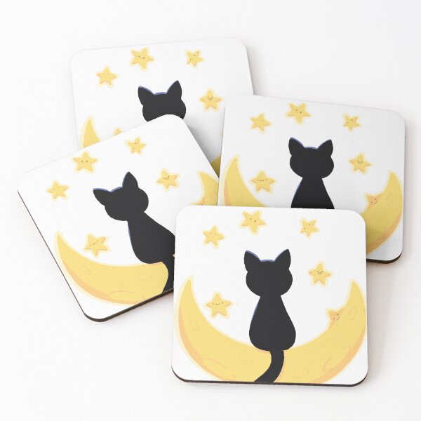 Artikelvorschau, Mondkatze entworfen und verkauft von TribalCatMerch.