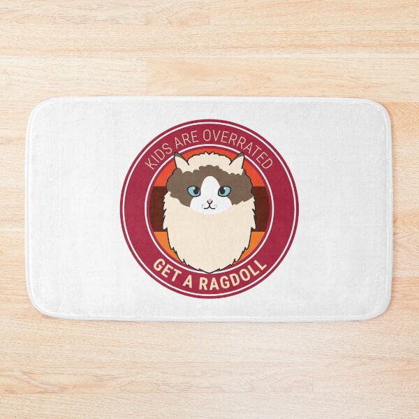 Item preview, Kids are Overrated Get a Ragdoll Retro Sunset Design Ver 3 designed and sold by thecatcouch.