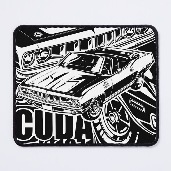 Item preview, Illustration Artwork Plymouth Barracuda - Hemi Cuda - Muscle car - USA 1971 Illustration designed and sold by SketchNinja.