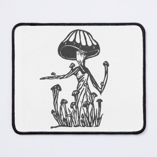 Item preview, Mushroom Fairy Linoprint designed and sold by B-S-Art.