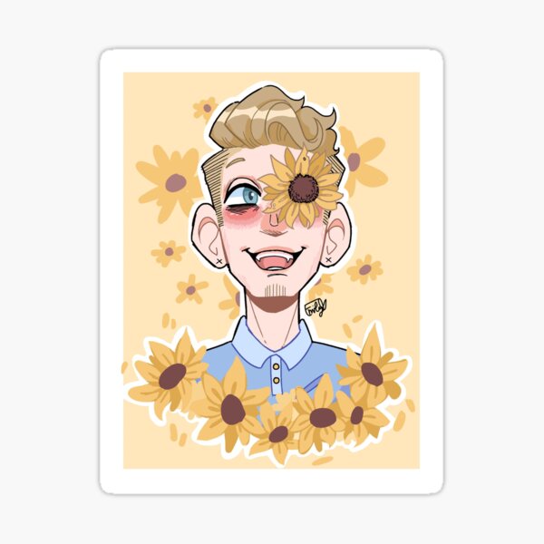 scott hoying - sunflowers Sticker