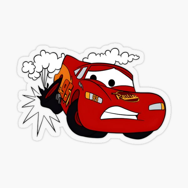 Lightning McQueen Sticker for Sale by laurengoldener