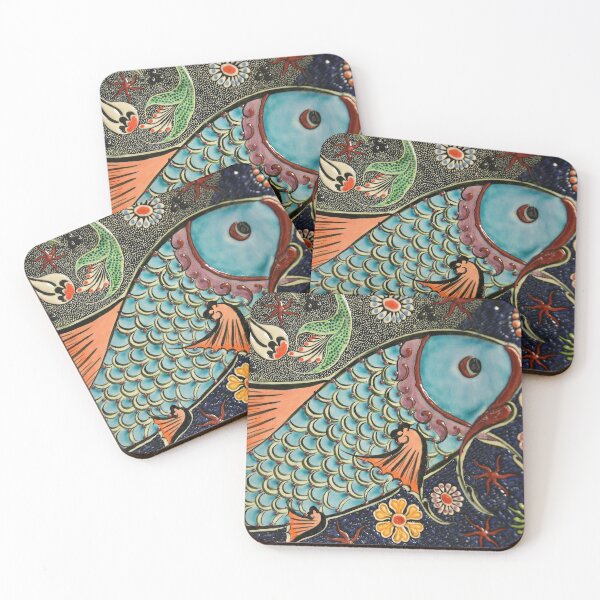 Item preview, Colorful Fish Illustration With Flowers  designed and sold by shoppnow1.