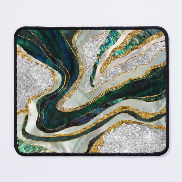 Item preview, Abalone and Crystals geode digital art designed and sold by k9printart.