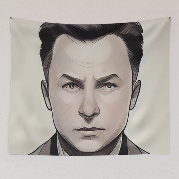 Aperçu de l'œuvre Elon Musk | Comics style créée et vendue par ComicsFactory.